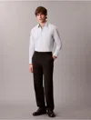 Calvin Klein Men's Slim Stretch Button-down Shirt In Blue