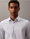 Calvin Klein Men's Slim Stretch Button-down Shirt In Dusty Blue