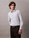 Calvin Klein Men's Slim Stretch Button-down Shirt In Gray