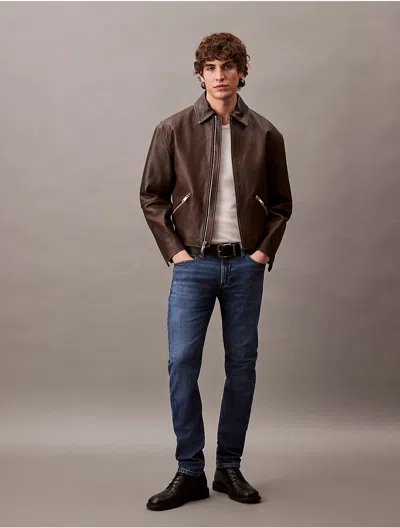 Calvin Klein Men's Slim Taper Jeans In Indigo Skyline