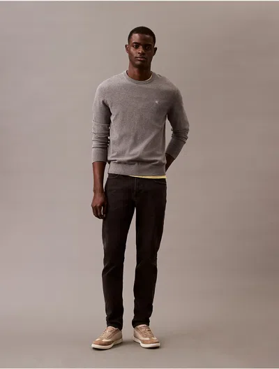 Calvin Klein Men's Slim Tapered Jeans In Ck Essential Black