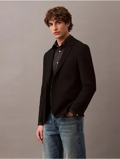 Calvin Klein Men's Slim Wool Gabardine Blazer