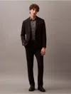 Calvin Klein Men's Slim Wool Gabardine Trouser In Charcoal Heather