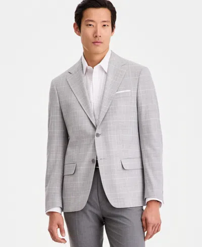 Calvin Klein Men's Slim-fit Blazer In Gray