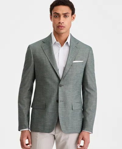 Calvin Klein Men's Slim-fit Blazer In Green