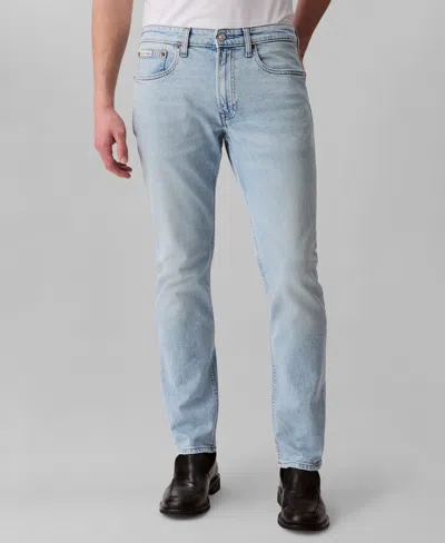 Calvin Klein Men's Slim-fit Stretch Denim Jeans In Blue