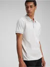 Calvin Klein Men's Smooth Cotton Polo Shirt In Glacier Gray