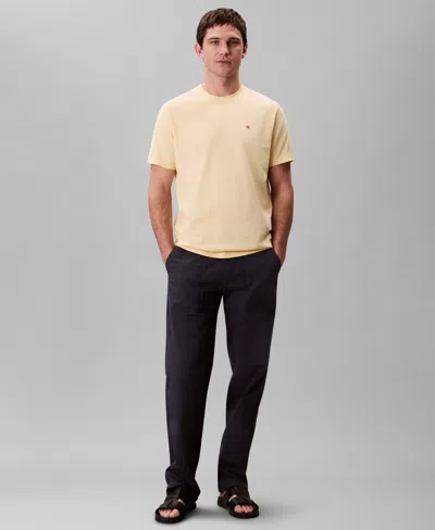 Calvin Klein Men's Smooth Cotton Solid Crewneck T-shirt