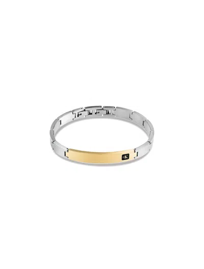 Calvin Klein Men's Smooth Link Curved Bracelet In Multi