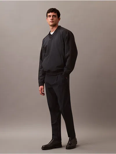 Calvin Klein Men's Soft Pleat Tailored Trouser In Blue