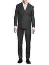 Calvin Klein Men's Solid Double-breasted Slim-fit Suit