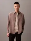 Calvin Klein Men's Solid Oxford Classic Button-down Shirt In Falcon