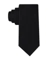 Calvin Klein Men's Solid Silk Classic Tie In Black