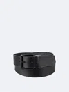 Calvin Klein Men's Solid Square Buckle Belt
