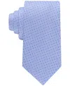Calvin Klein Men's Solid Textured Tie In Blue