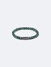 Calvin Klein Men's Square Bead Bracelet In Green