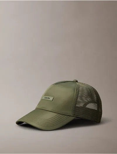 Calvin Klein Men's Standard Logo Baseball Cap In Green
