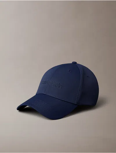 Calvin Klein Men's Standard Logo Embroidery Baseball Cap In Blue