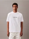 Calvin Klein Cotton Flock Crew-neck T-shirt With Velvet Logo