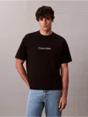 Calvin Klein Men's Standard Logo Relaxed Tee In Black