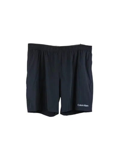 Calvin Klein Men's Standard Quick Dry Swim Trunk In Black