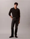 Calvin Klein Men's Standard Straight Fit Jeans In Black