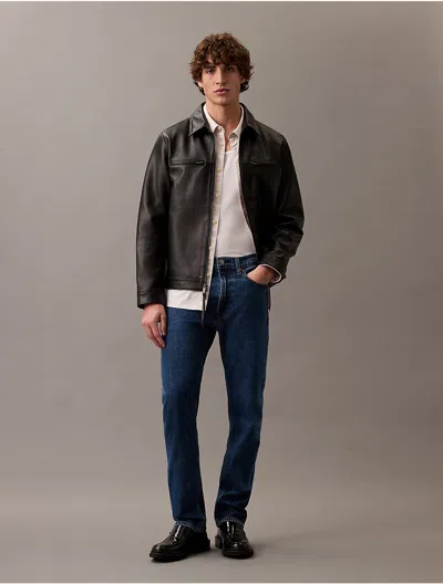Calvin Klein Men's Standard Straight Fit Jeans In Pacifico