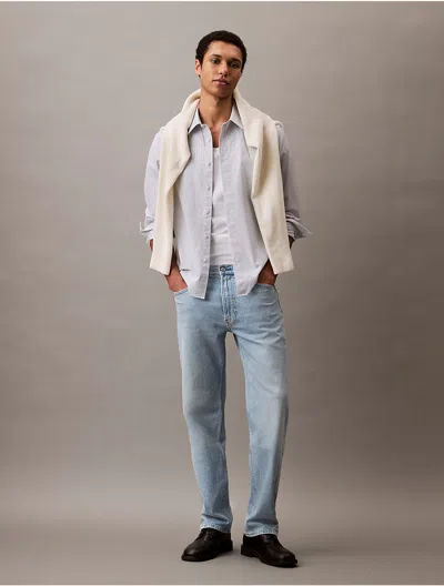 Calvin Klein Men's Standard Straight Fit Jeans In Sand Dollar