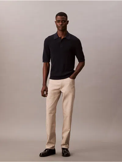 Calvin Klein Men's Standard Straight Stretch 5-pocket Pants In Brown