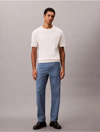 Calvin Klein Men's Standard Straight Stretch 5-pocket Pants In Blue