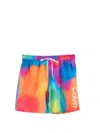 CALVIN KLEIN MEN'S STANDARD UV PROTECTED QUICK DRY SWIM TRUNK IN MULTI