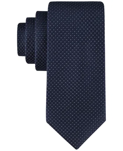 CALVIN KLEIN MEN'S STEEL MICRO-DOT SOLID TIE