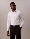 Calvin Klein Men's Steel Solid Slim Fit Button-down Shirt In Grey