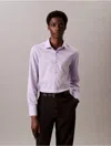 Calvin Klein Men's Steel Solid Slim Fit Button-down Shirt In Lilac