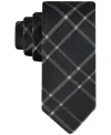 Calvin Klein Men's Stitch Plaid Tie In Navy