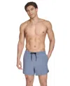 Calvin Klein Men's Stretch Active Modern Euro 5" Swimsuit In Blue