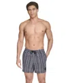 Calvin Klein Men's Stretch Modern Euro 5" Swimsuit In Brush Stroke