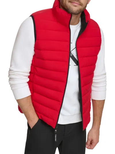 CALVIN KLEIN MEN'S STRETCH PUFFER VEST