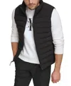 Calvin Klein Stretch Water Resistant Puffer Vest In Ebony