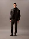 Calvin Klein Men's Stretch Twill Slim Fit Pants In Charcoal Heather