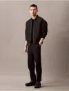 Calvin Klein Men's Stretch Twill Track Pant In Black Beauty