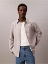 Calvin Klein Men's Stripe Relaxed Button-down Shirt