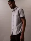Calvin Klein Men's Stripe Slim Button-down Shirt In Black