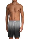 Calvin Klein Men's Striped Ombre Swim Shorts In Black