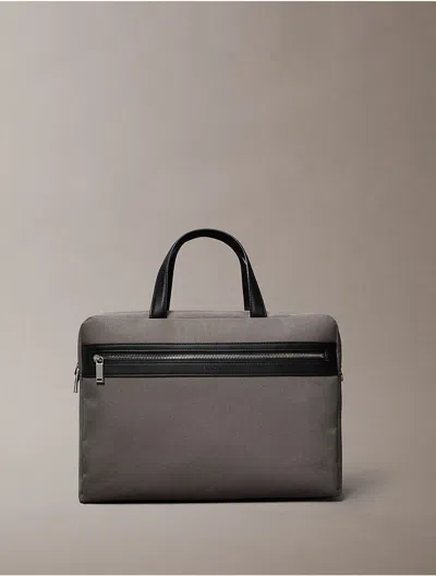 Calvin Klein Men's Structured Commuter Bag In Gray
