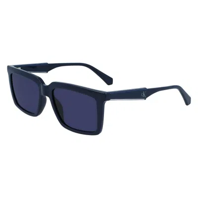 Calvin Klein Men's Sunglasses  Ckj23607s-400  55 Mm Gbby2 In Blue