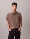 Calvin Klein Men's Supima Cotton Classic Polo Shirt In Brown