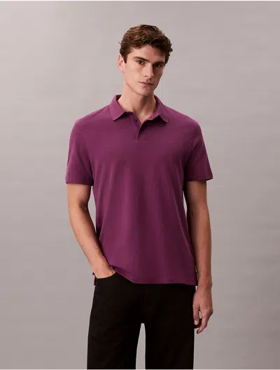 Calvin Klein Men's Supima Cotton Classic Polo Shirt In Purple