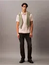 Calvin Klein Men's Supima Cotton Classic Polo Shirt In Silver Peony