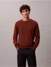 Calvin Klein Men's Supima Cotton Classic Sweater In Brown
